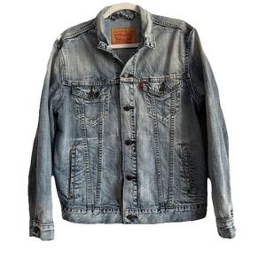 Levi's Strauss & Co Premium Denim‎ Jacket Trucker Blue Wash Women's Size Medium